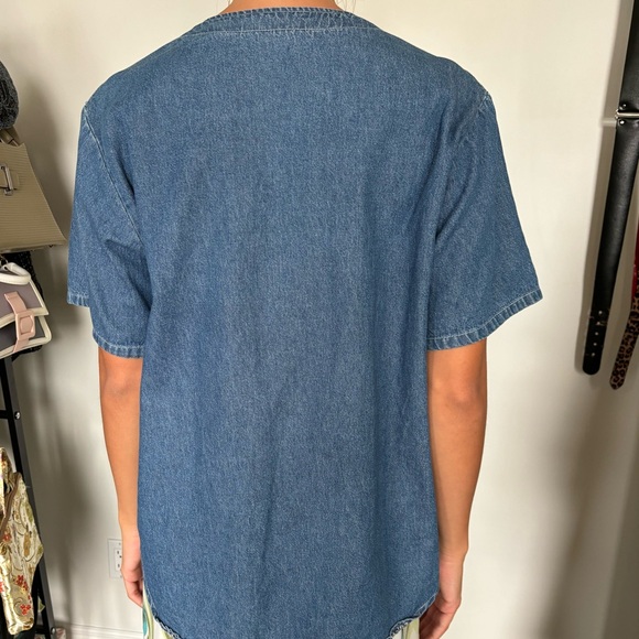 Denim button up with sparkles - Picture 5 of 5